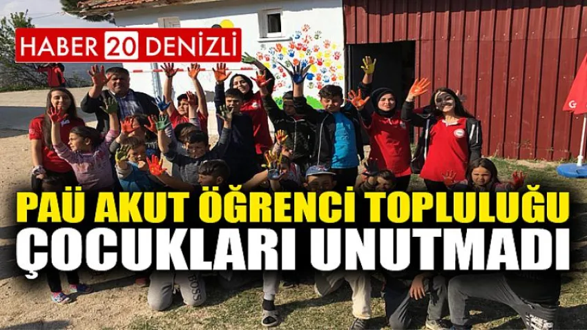PAÜ AKUT Öğrenci Topluluğu Çocukları Unutmadı