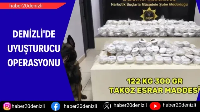Denizli'de uyuşturucu operasyonu