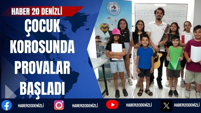 Pamukkale Belediyesi’nin Çocuk Korosunda Provalar Başladı