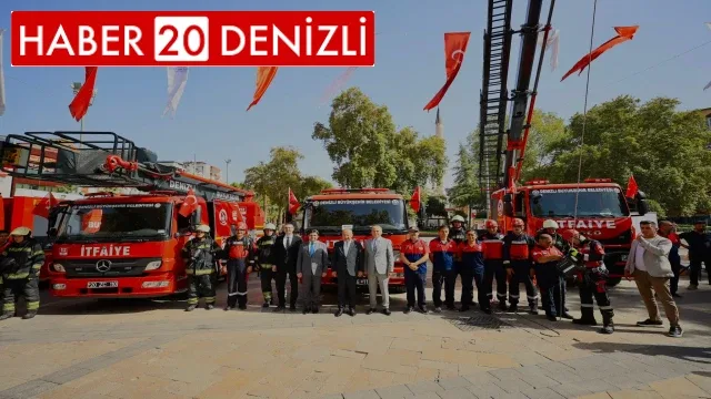 Denizli itfaiyesi performansıyla göz doldurdu