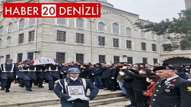 Denizli'de görev yapan genç asker son yolculuğuna uğurlandı