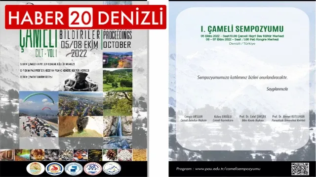 Çameli Sempozyumu 5-6-7-8 Ekim’de yapılacak