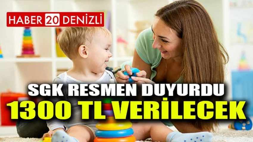 SGK Resmen Duyurdu...1300 Tl Verilecek