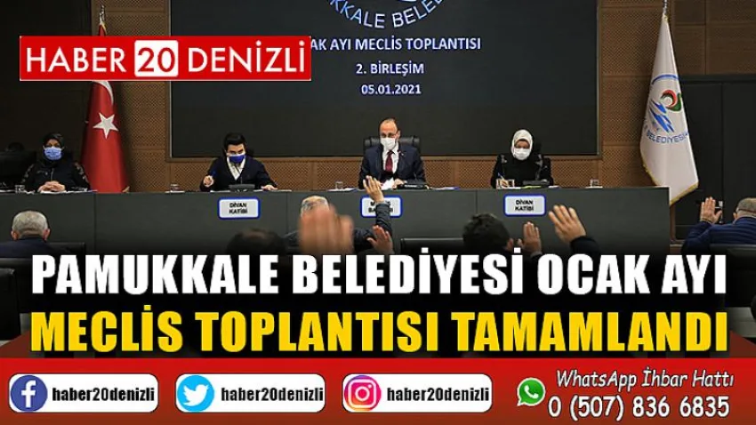 Pamukkale Belediyesi Ocak Ayı Meclis Toplantısı Tamamlandı