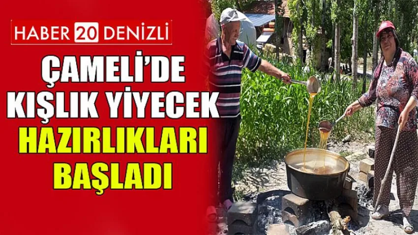 Çameli’de Kışlık Yiyecek Hazırlıkları Başladı