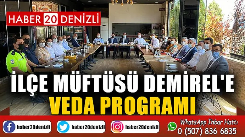 İlçe Müftüsü Demirel'e Veda Programı
