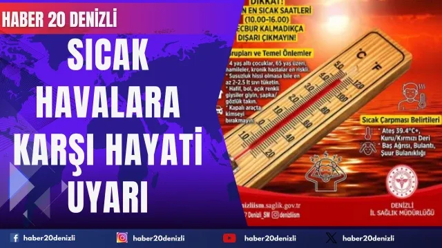 Sıcak Havalara Karşı Hayati Uyarı