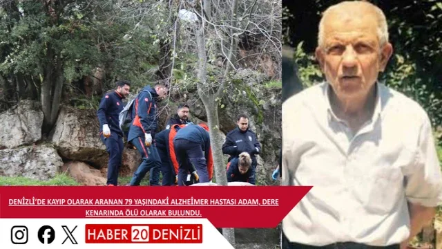 Kayıp Alzheimer hastası yaşlı adam dere kenarında ölü bulundu