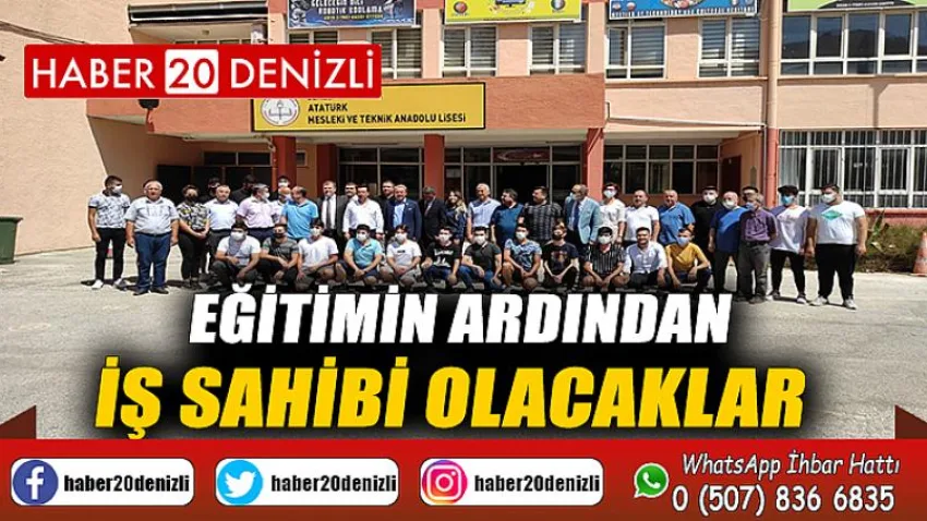 Eğitimin ardından iş sahibi olacaklar