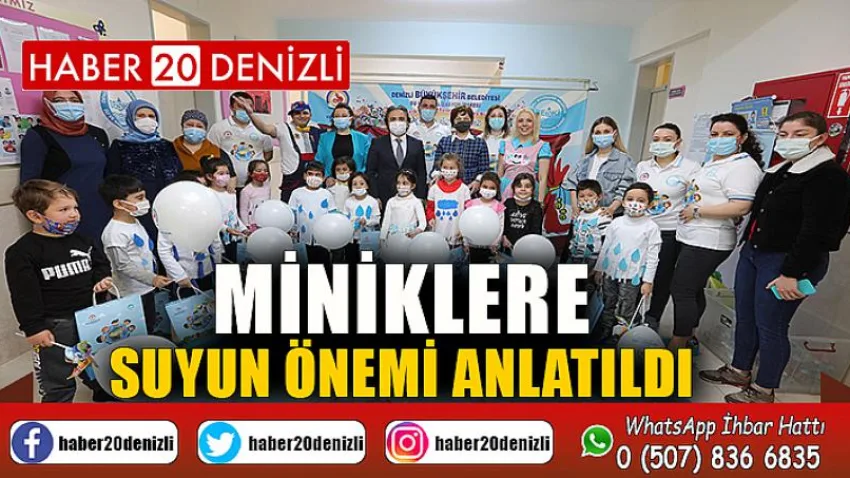 Miniklere suyun önemi anlatıldı
