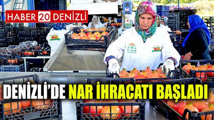 Denizli’de Nar İhracatı Başladı