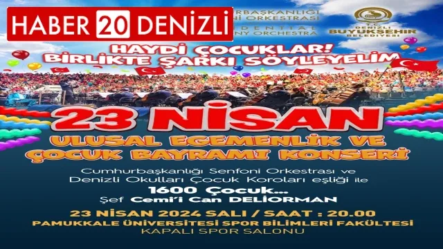 Denizli Büyükşehirden çocuklara 23 Nisan hediyesi