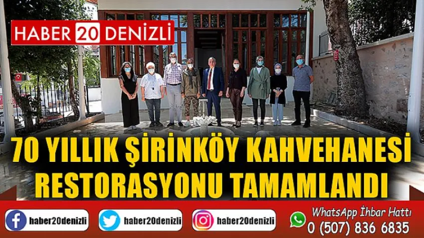 70 yıllık Şirinköy Kahvehanesi restorasyonu tamamlandı