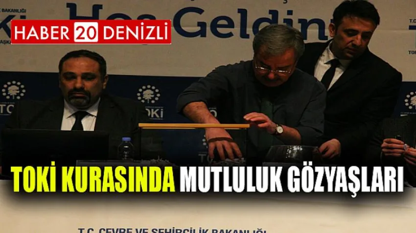 TOKİ kurasında mutluluk gözyaşları