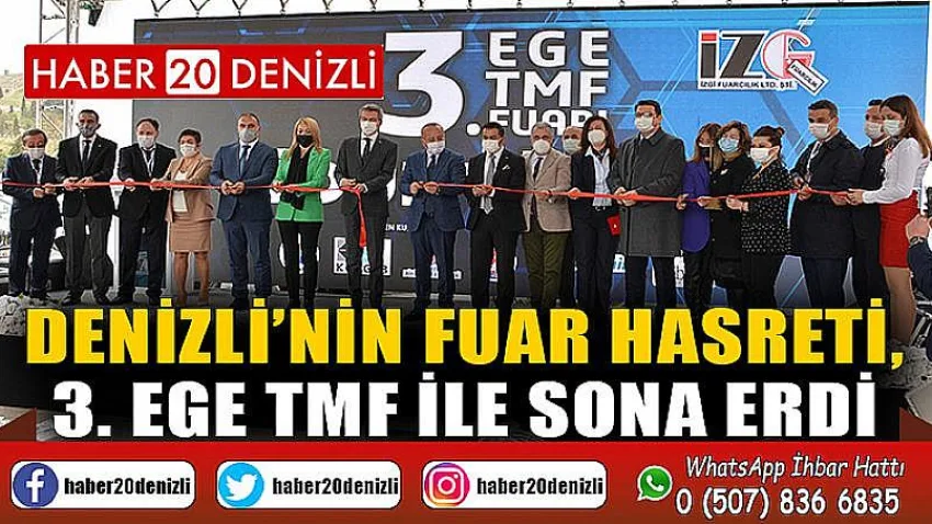 Denizli’nin Fuar Hasreti, 3. Ege Tmf ile Sona Erdi