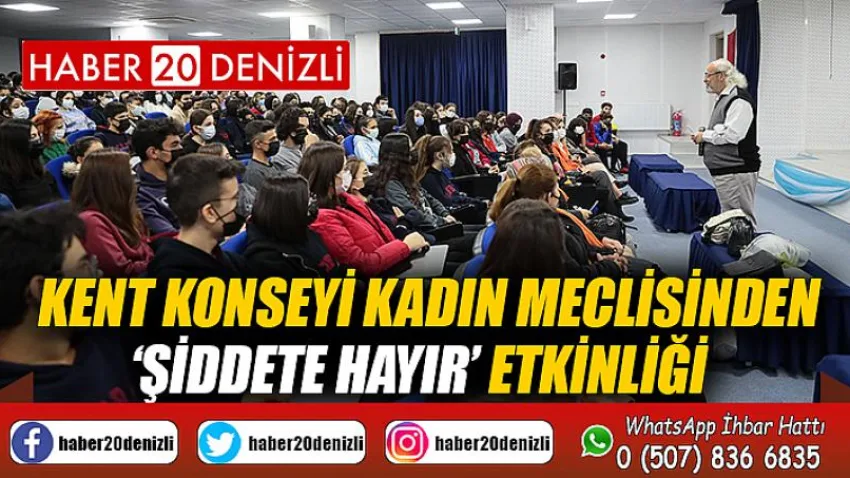 Kent Konseyi Kadın Meclisinden ‘Şiddete hayır’ etkinliği