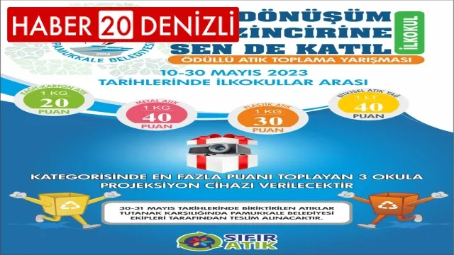 Atıklar ödüle dönüşüyor