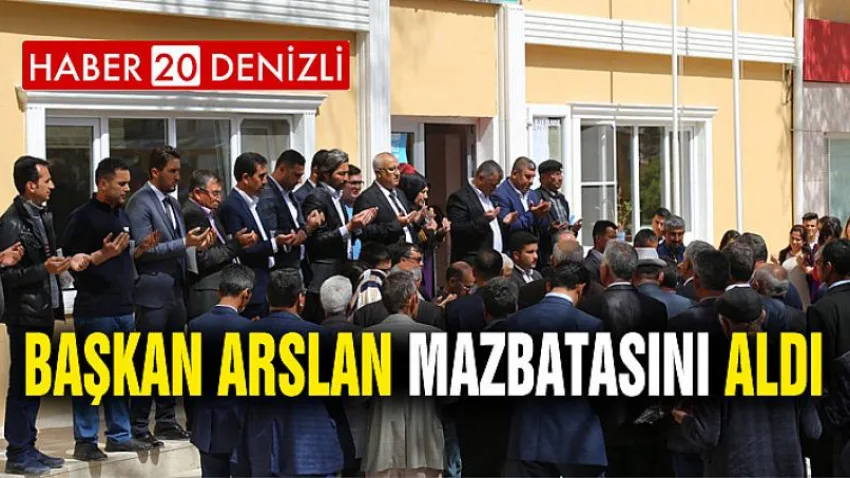 Başkan Arslan Mazbatasını Aldı