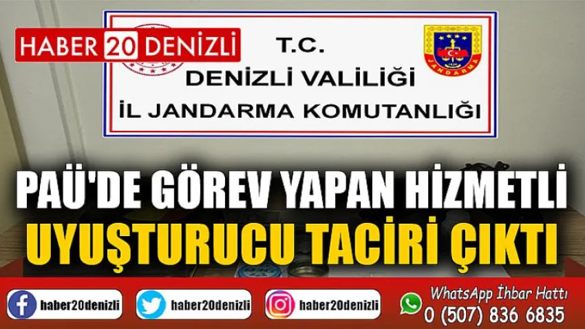 PAÜ'de görev yapan hizmetli uyuşturucu taciri çıktı