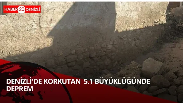 Denizli'de 5.1 büyüklüğünde deprem