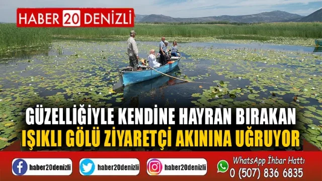 Güzelliğiyle kendine hayran bırakan Işıklı Gölü ziyaretçi akınına uğruyor