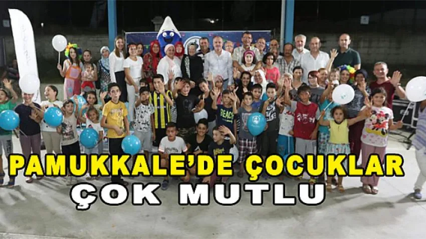 Pamukkale’de Çocuklar Çok Mutlu