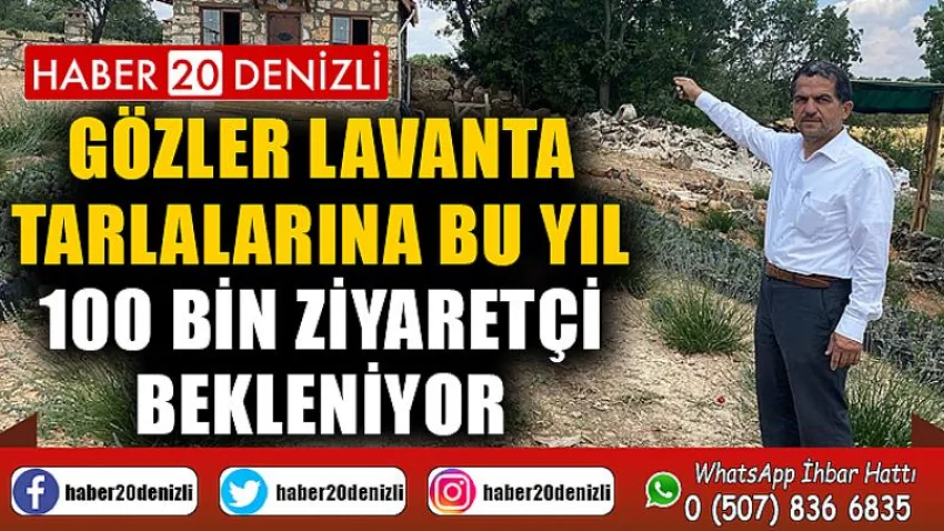 Gözler lavanta tarlalarına bu yıl 100 bin ziyaretçi bekleniyor