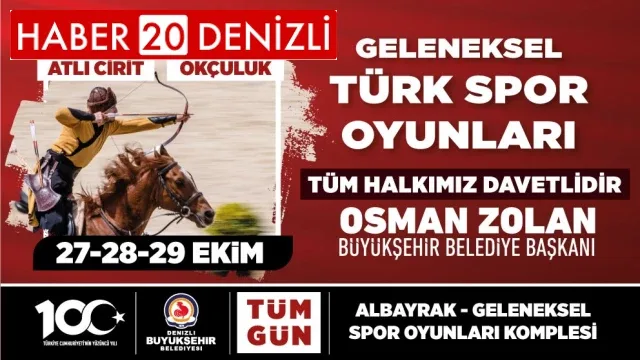 Denizli Büyükşehir ile 'Geleneksel Türk Spor Oyunları' başlıyor