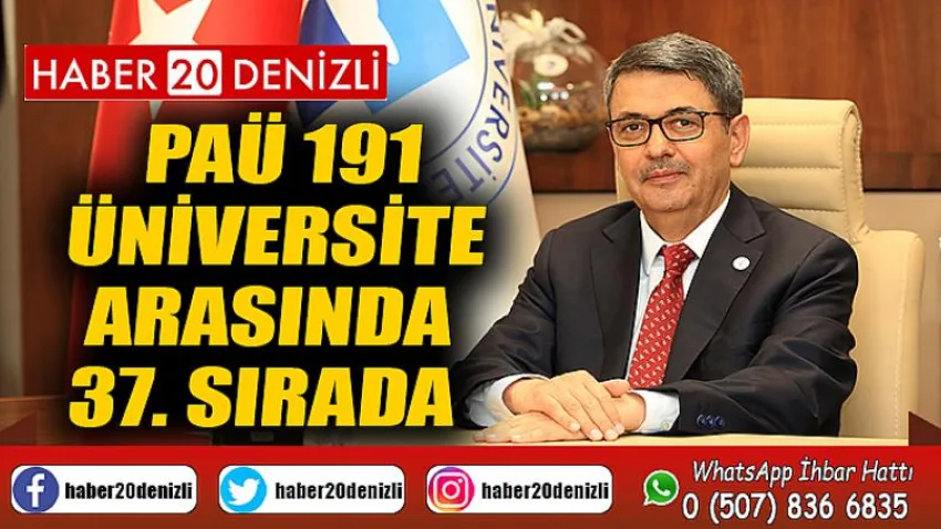 PAÜ 191 Üniversite Arasında 37. Sırada