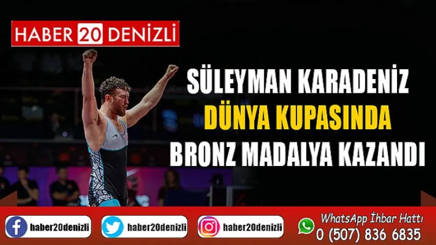 Süleyman Karadeniz, Dünya Kupasında bronz madalya kazandı