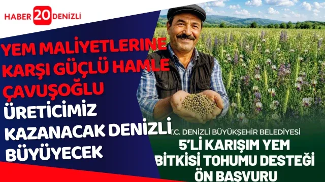 Denizli Büyükşehir’den yem maliyetlerine karşı güçlü hamle Çavuşoğlu: “Üreticimiz kazanacak, Denizli büyüyecek”