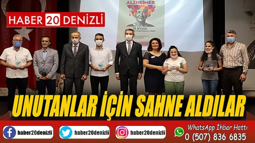 Unutanlar için sahne aldılar