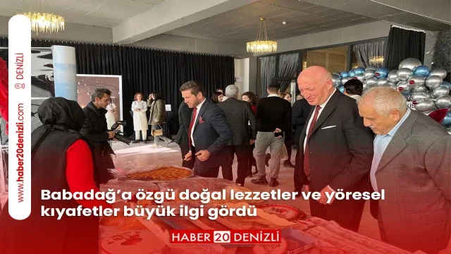 Babadağ’a özgü doğal lezzetler ve yöresel kıyafetler büyük ilgi gördü