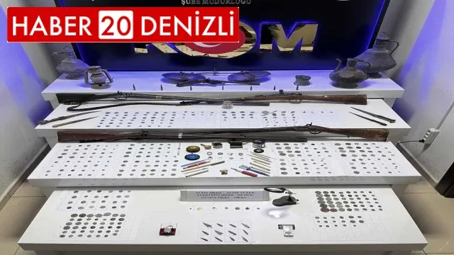 Suçüstü yakalanan 2 tarihi eser kaçakçısı tutuklandı
