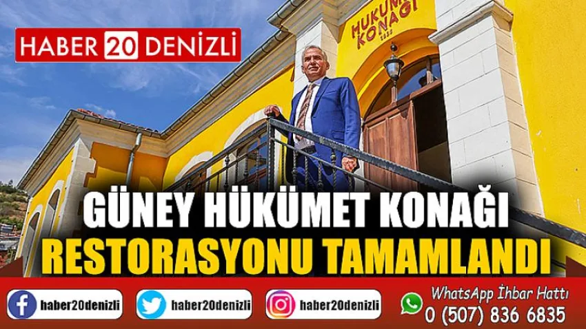 Güney Hükümet Konağı restorasyonu tamamlandı