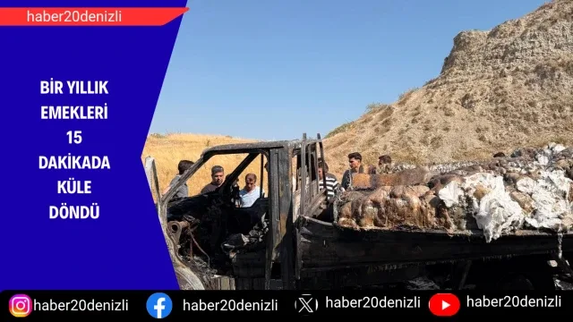 Bir yıllık emekleri 15 dakikada küle döndü