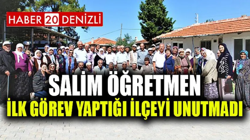 Salim Öğretmen İlk Görev Yaptığı İlçeyi Unutmadı
