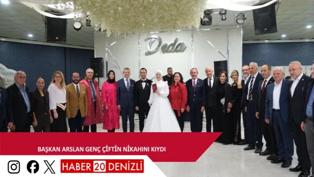Başkan Arslan genç çiftin nikahını kıydı
