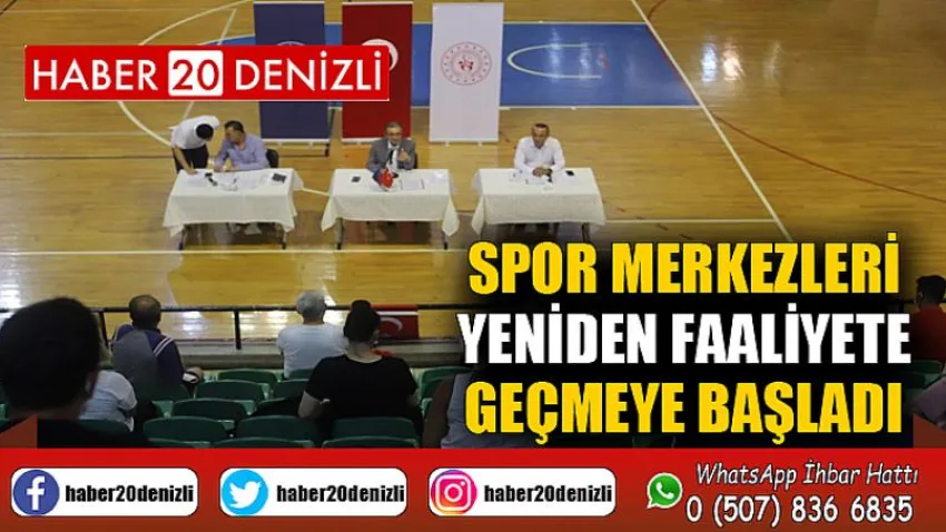 Spor merkezleri yeniden faaliyete geçmeye başladı