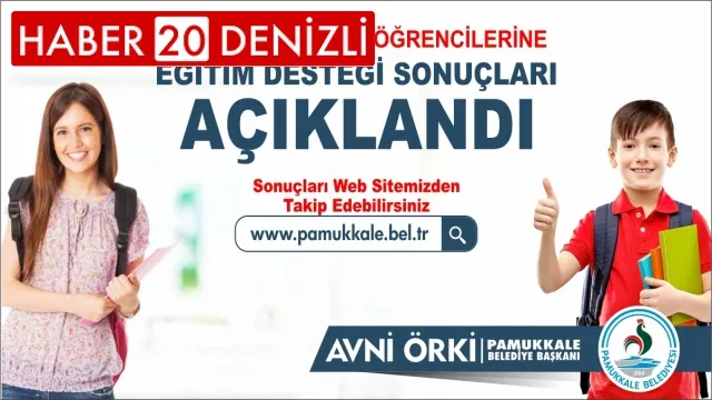 Pamukkale Belediyesi’nin Eğitim Yardımı Sonuçları Açıklandı