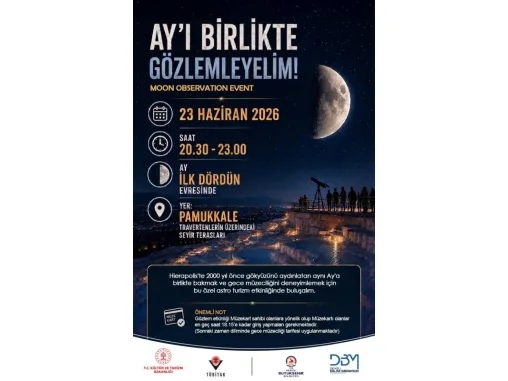 Denizli Bilim Merkezinden gökyüzü tutkunlarına özel etkinlik