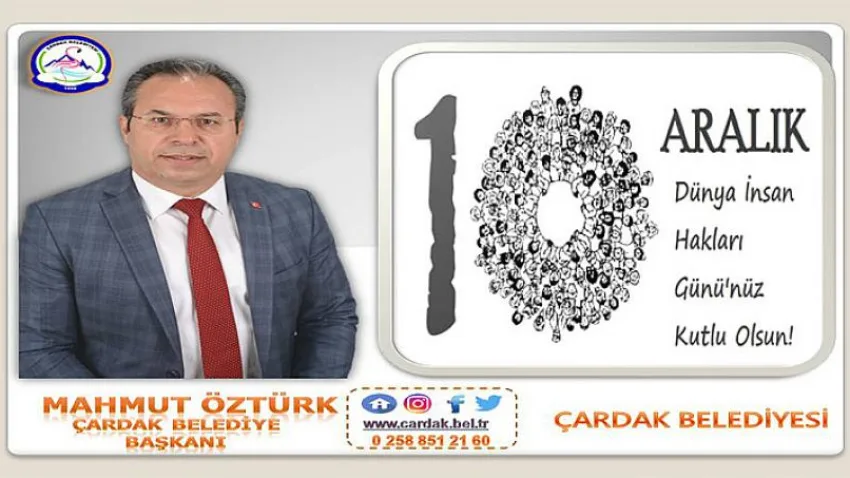 Başkan Öztürk'ten 10 Aralık Mesajı
