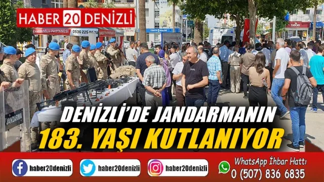 Denizli’de jandarmanın 183. yaşı kutlanıyor