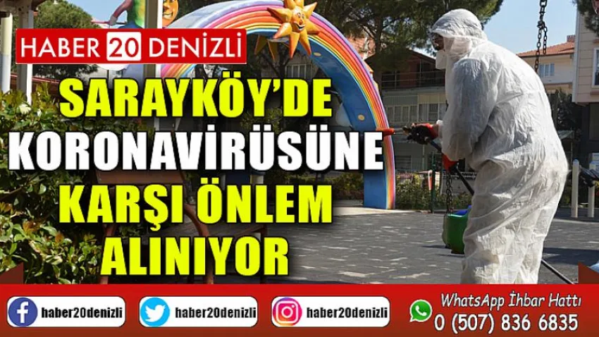 Sarayköy’de koronavirüsüne karşı önlem alınıyor