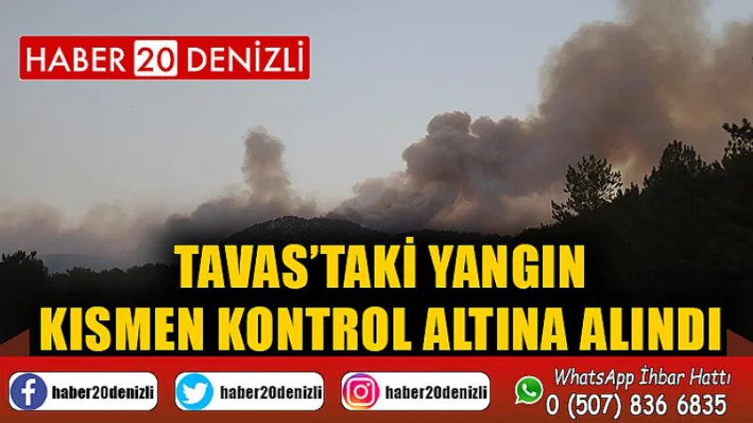 Tavas’taki yangın kısmen kontrol altına alındı