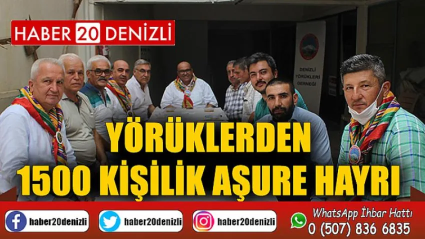 Yörüklerden 1500 kişilik aşure hayrı