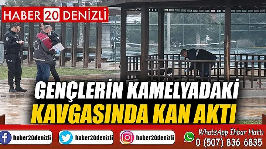 Gençlerin kamelyadaki kavgasında kan aktı