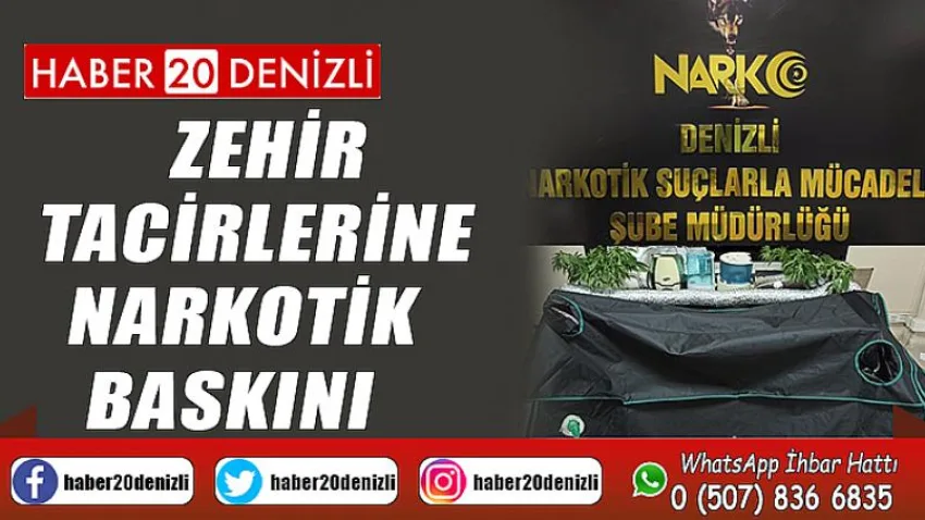 Zehir tacirlerine narkotik baskını