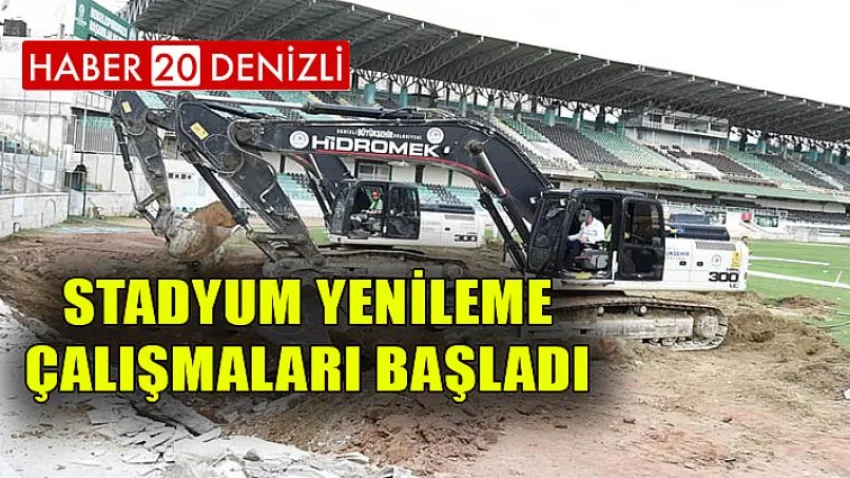 Stadyum Yenileme Çalışmaları Başladı