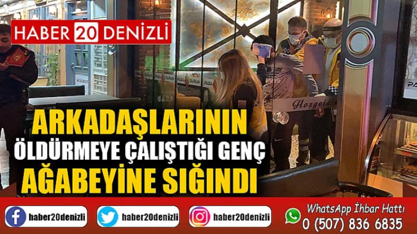 Arkadaşlarının öldürmeye çalıştığı genç ağabeyine sığındı